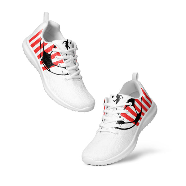 Striking Stripes - Red & Black Sneakers - - shoes