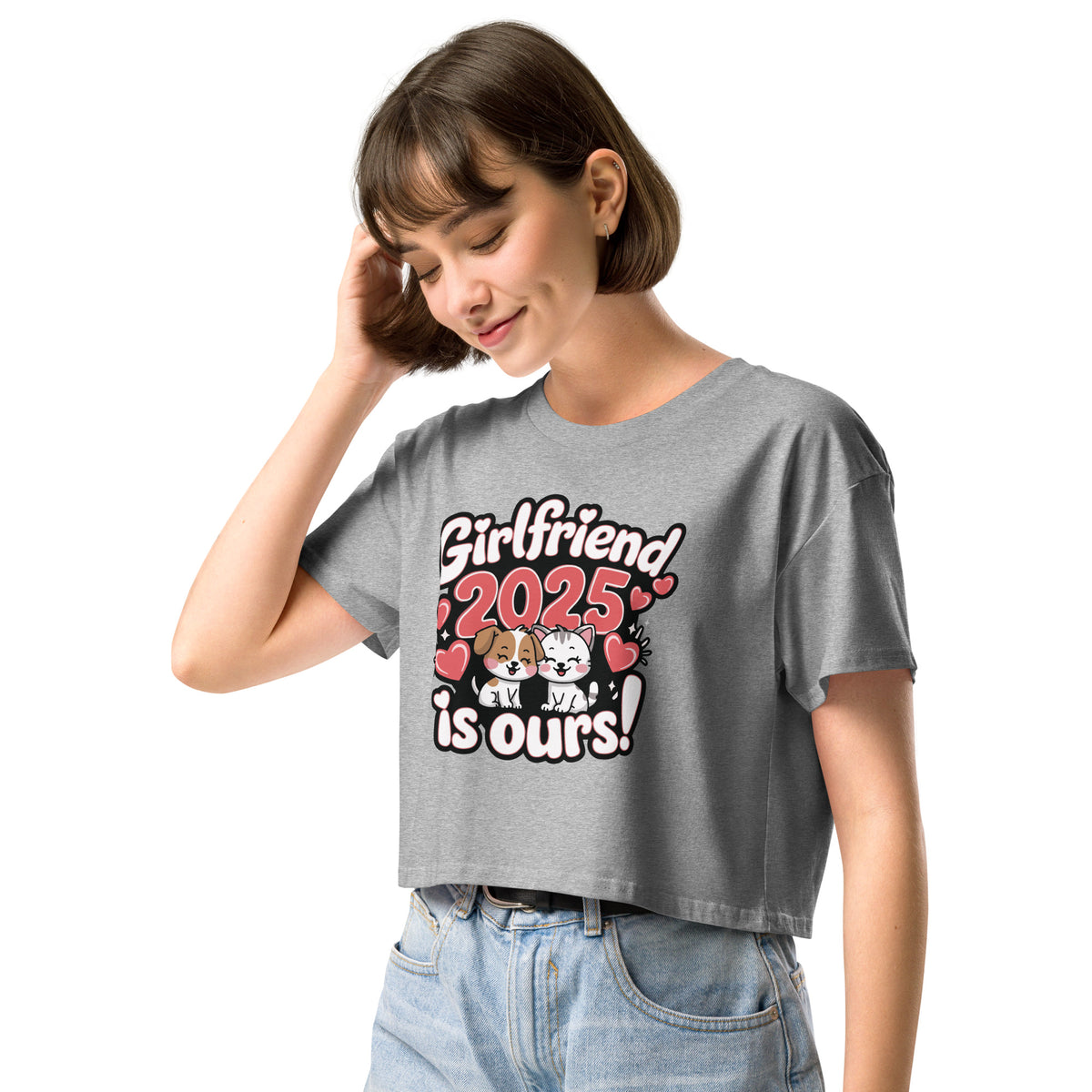 2025 Love Goals - Girlfriend Edition AS Colour Crop Top - - Women’s crop top
