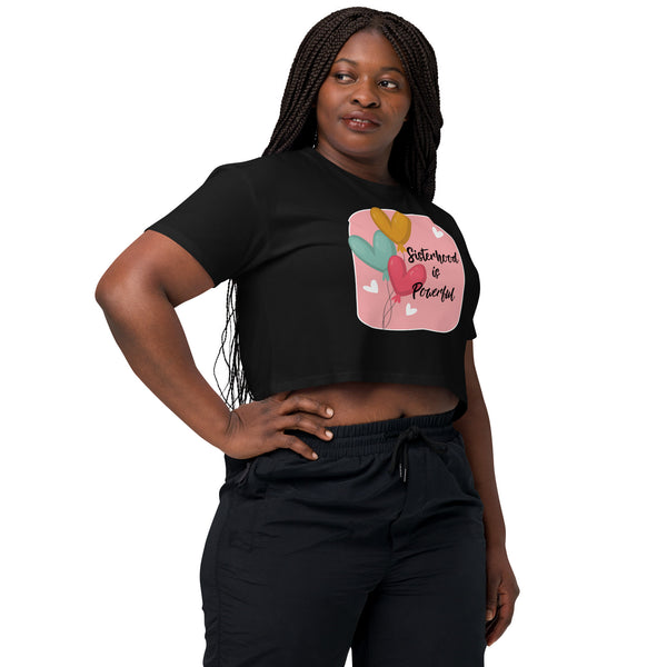 Empowering Connections - Sisterhood Speaks Crop Top - - Crop Tops