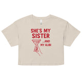 She’s My Sister – Stylish Alibi Crop Top - - Crop Tops
