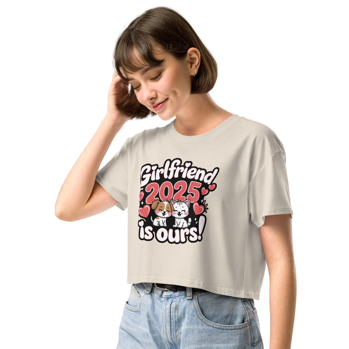 2025 Love Goals - Girlfriend Edition AS Colour Crop Top - - Women’s crop top