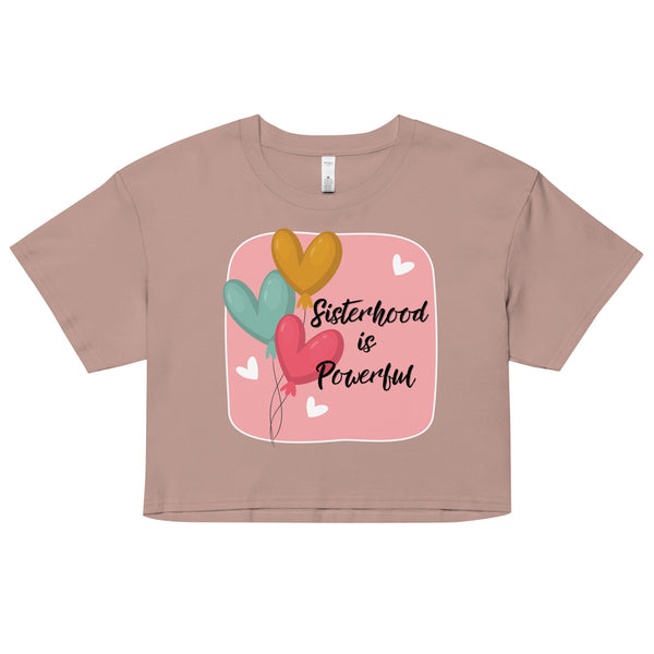 Empowering Connections - Sisterhood Speaks Crop Top - Hazy Pink - Crop Tops