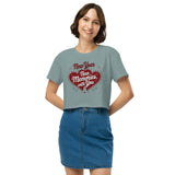 Celebrate New Beginnings - Romantic Gift Crop Top for Her - Mineral - Women’s crop top