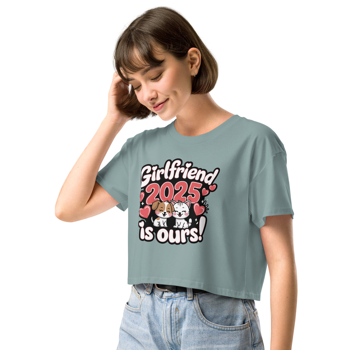 2025 Love Goals - Girlfriend Edition AS Colour Crop Top - - Women’s crop top