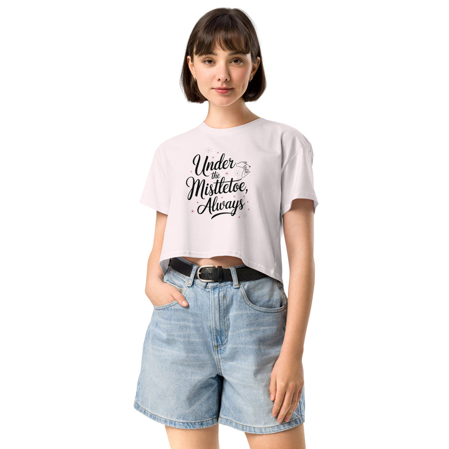 Holiday Gift for Her – Romantic Mistletoe Crop Top - Orchid - Crop Tops