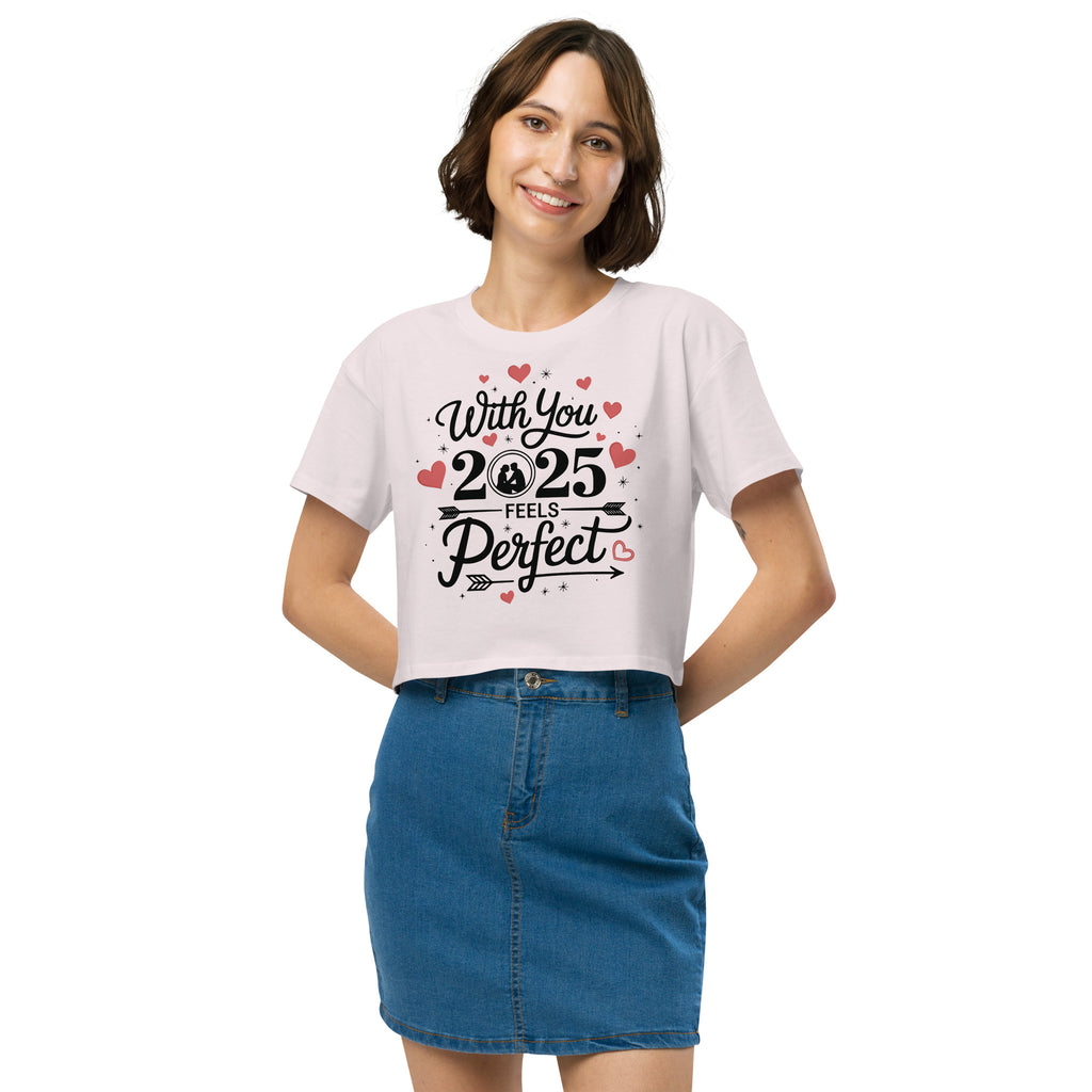 With You, 2025 Feels Perfect - AS Colour Girlfriend Crop Top - - Women’s crop top