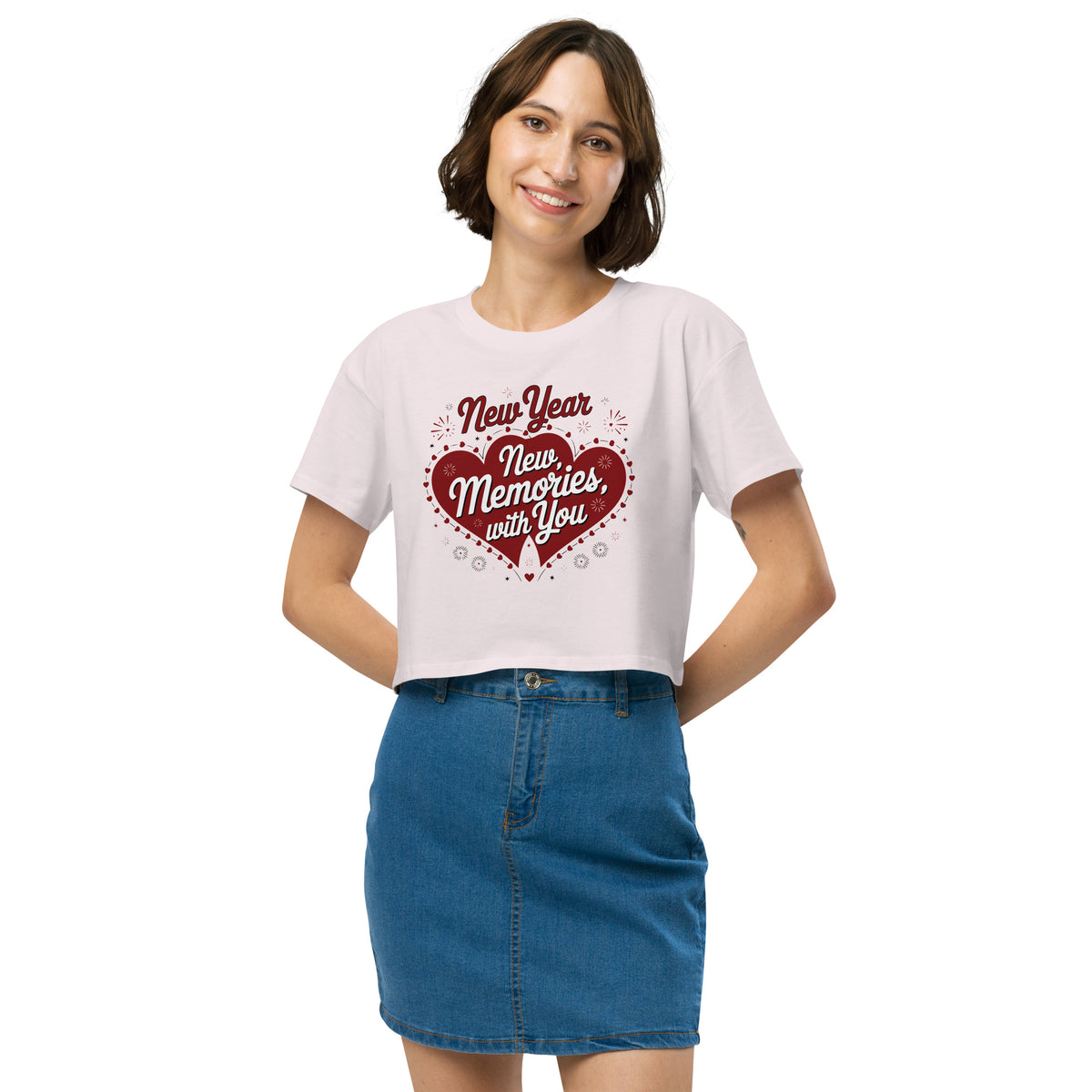 Celebrate New Beginnings - Romantic Gift Crop Top for Her - Orchid - Women’s crop top