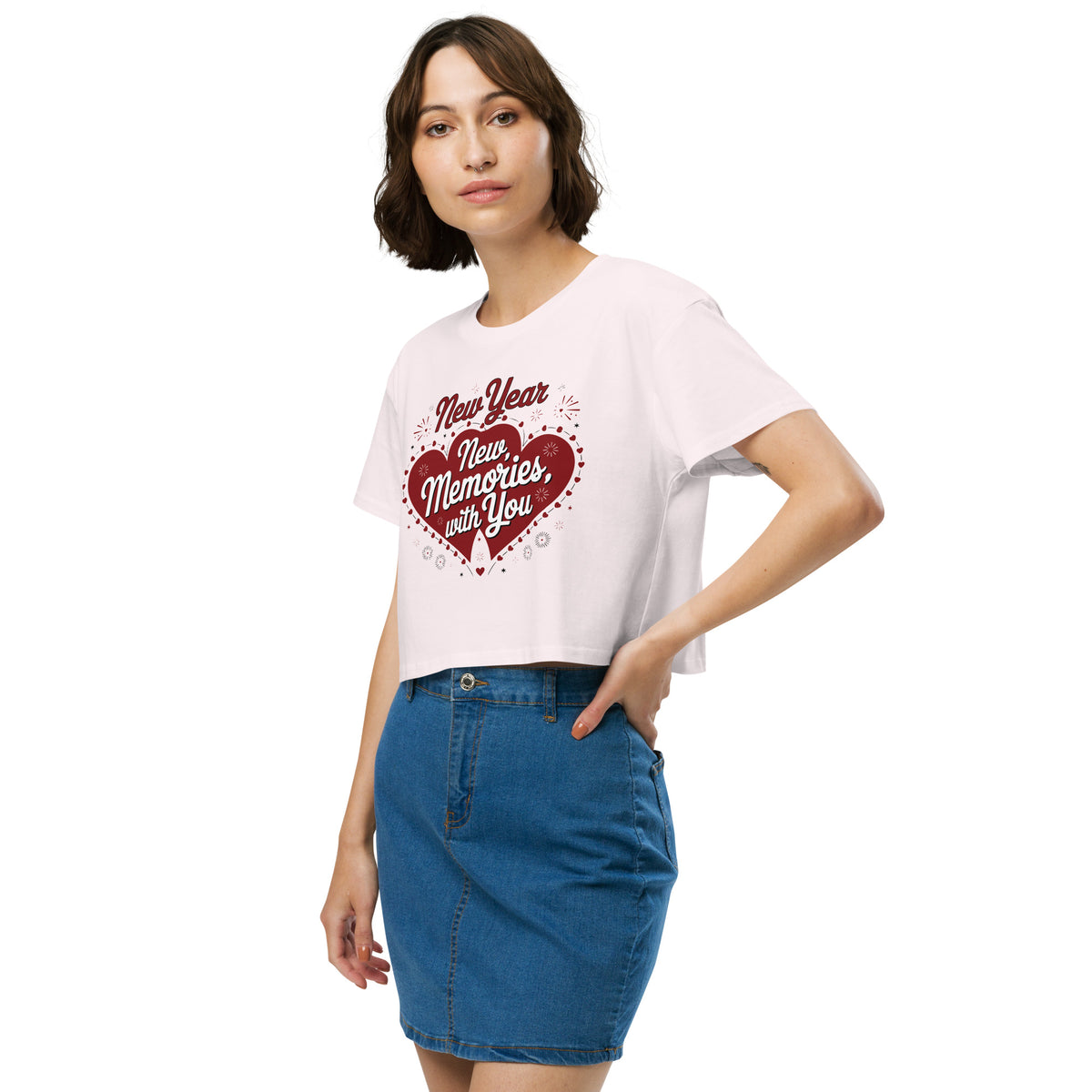 Celebrate New Beginnings - Romantic Gift Crop Top for Her - - Women’s crop top