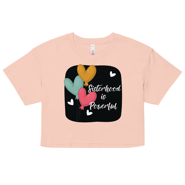 Empowering Connections - Sisterhood Speaks Crop Top - Pale Pink - Crop Tops