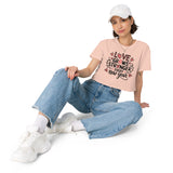 Celebrate Everlasting Love - Girlfriend Gift Crop Top - Pale Pink - Women’s crop top