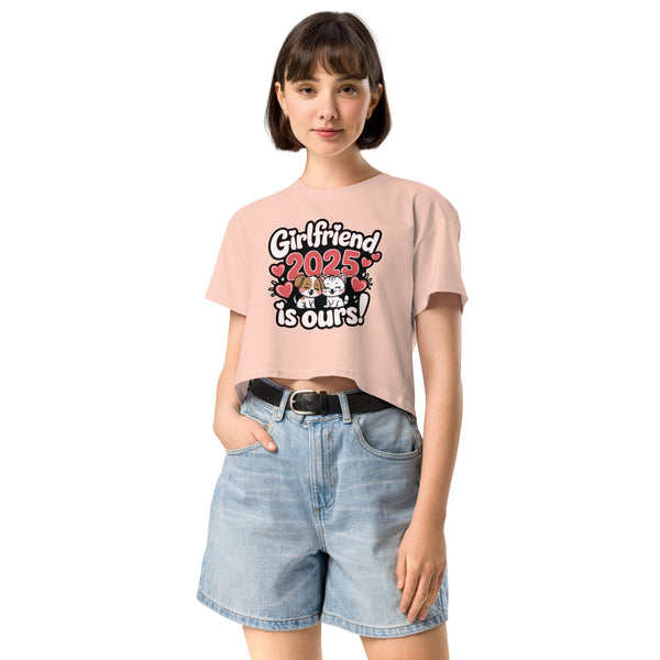 2025 Love Goals - Girlfriend Edition AS Colour Crop Top - Pale Pink - Women’s crop top