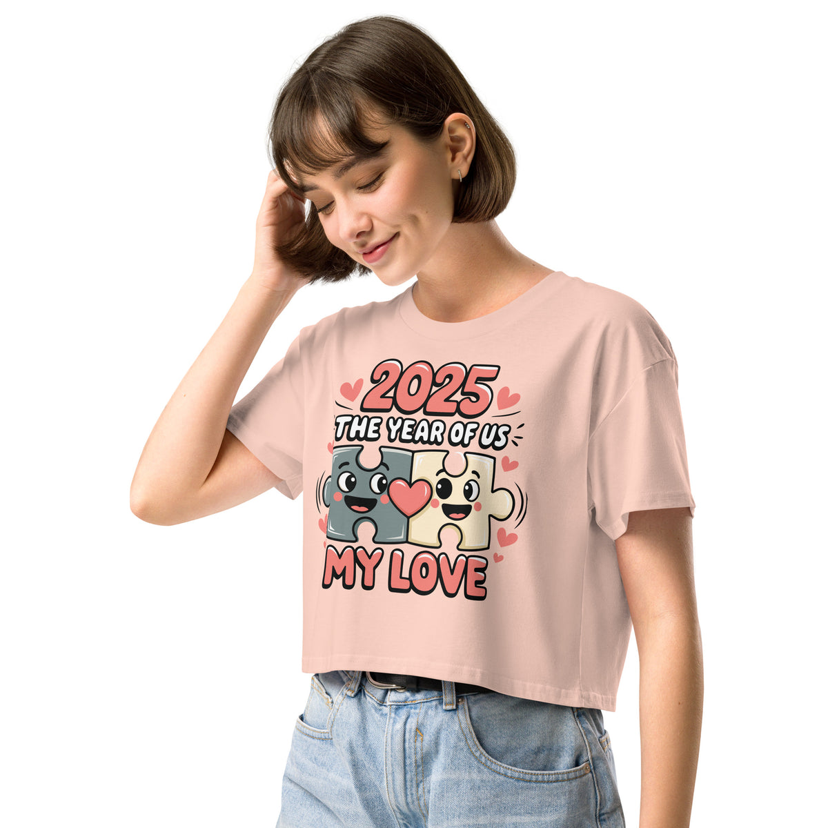 Timeless Love - Girlfriend Crop Top by AS Colour - - Women’s crop top
