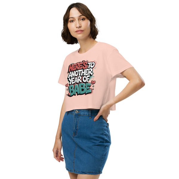 A Year of Love - Romantic Crop Top Gift for Her - - Women’s Crop Top