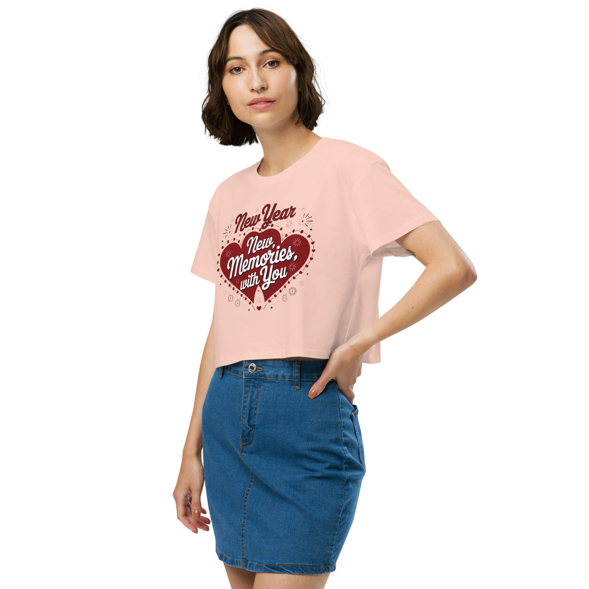 Celebrate New Beginnings - Romantic Gift Crop Top for Her - - Women’s crop top