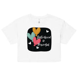 Empowering Connections - Sisterhood Speaks Crop Top - White - Crop Tops