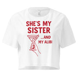 She’s My Sister – Stylish Alibi Crop Top - - Crop Tops