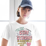 Stay Strong Women’s Crop Top – Perfect Gift for Wife - - Crop Tops