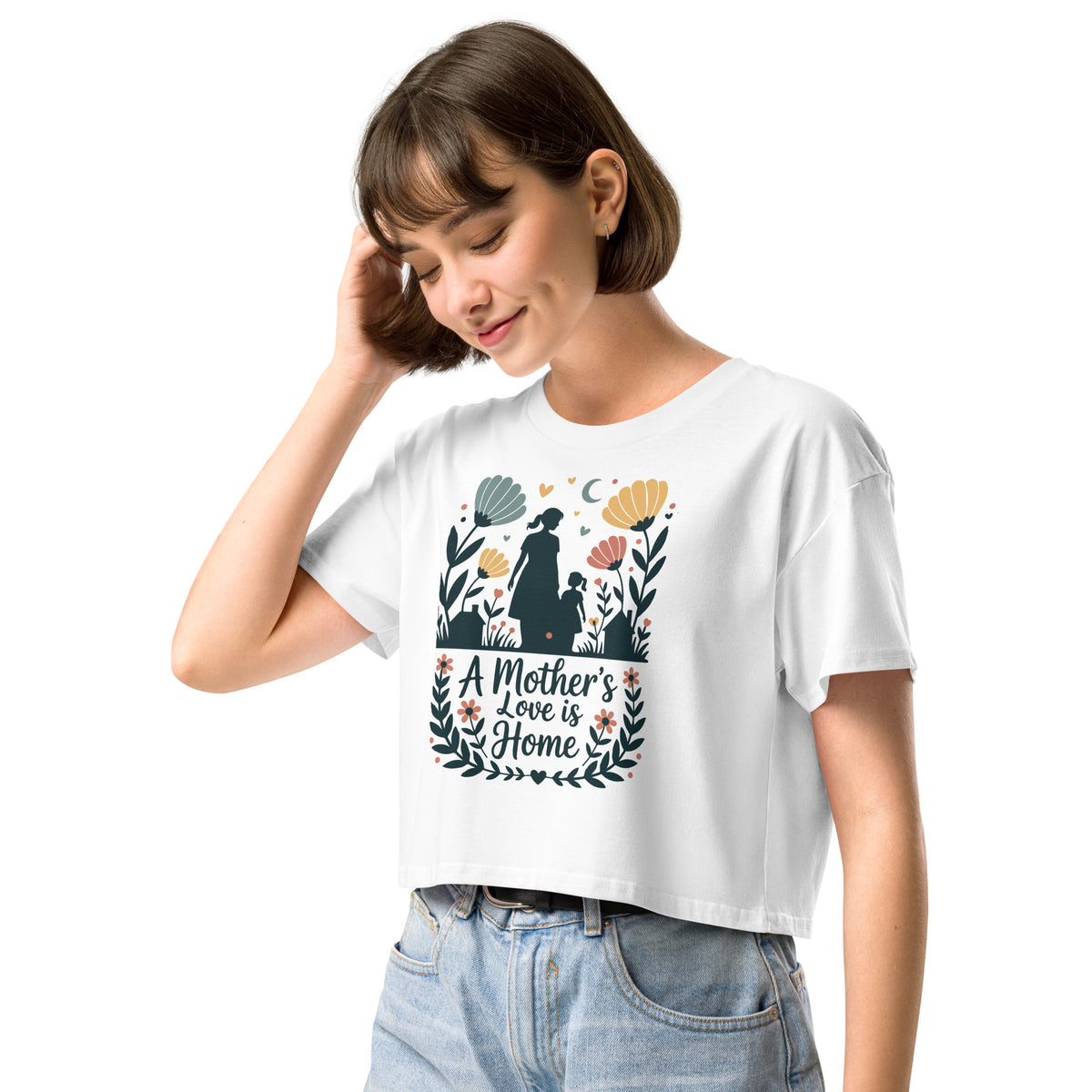 A Mother’s Love is Home – Women’s Crop Top Gift - - Crop Tops