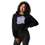 Positive Vibes Crop Hoodie - -