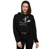 Step into the Future - Empowerment Crop Hoodie - - Hoodies