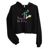 Step into the Future - Empowerment Crop Hoodie - - Hoodies