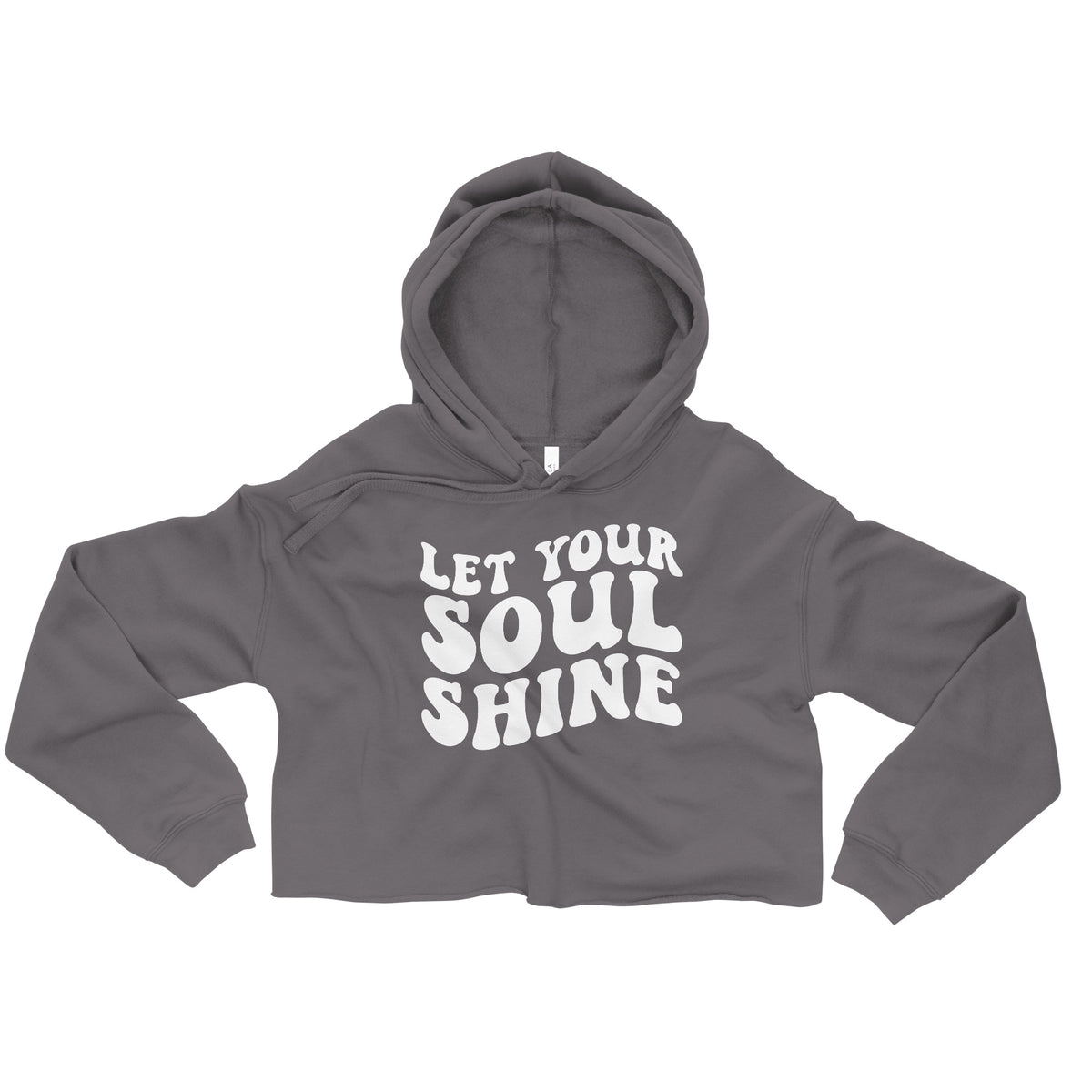 Let Your Soul Shine Crop Hoodie - -