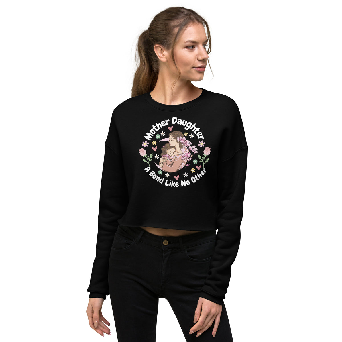 Embrace of Blossoms - Mother & Daughter Edition - Black - Sweatshirts