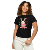 You're the Only Bunny I Need – Women’s High-Waisted T-Shirt - Black - T-Shirts