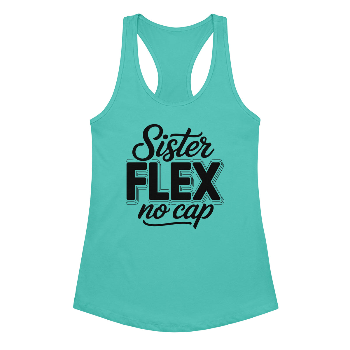 Soul Sisters Forever – Racerback Tank Top Gift - Tahiti Blue - Tank Tops