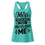 Racerback Tank Top Gift – Sisters Forever Vibes - Tahiti Blue - Tank Tops