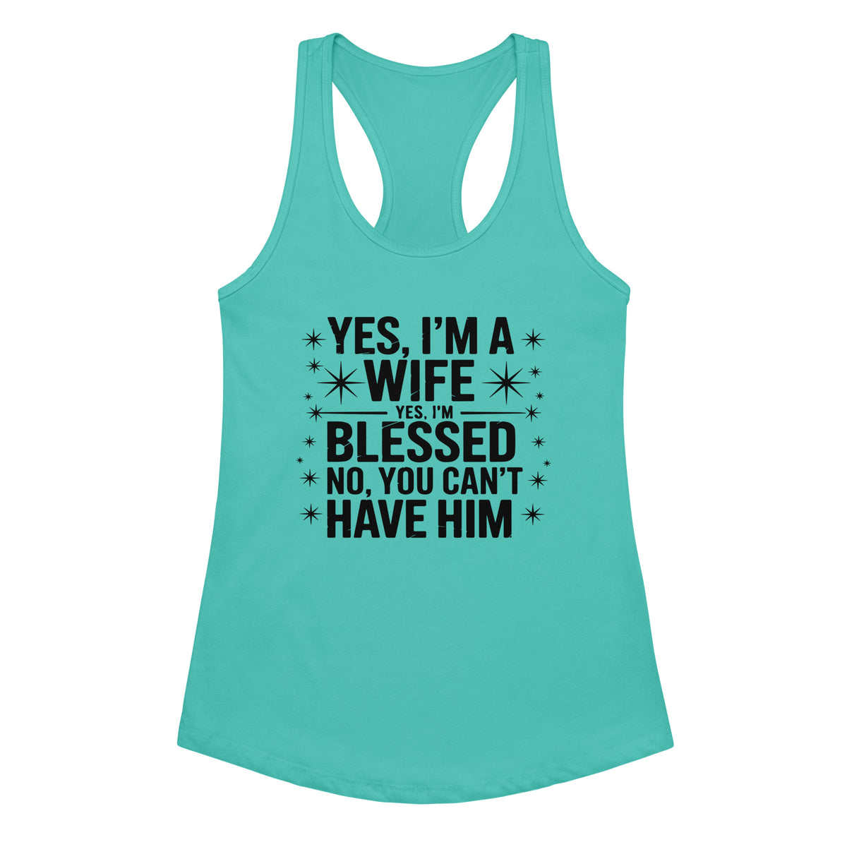 Wife Life Tank Top – A Gift That Speaks Love - Tahiti Blue - Tank Tops