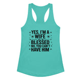 Wife Life Tank Top – A Gift That Speaks Love - Tahiti Blue - Tank Tops