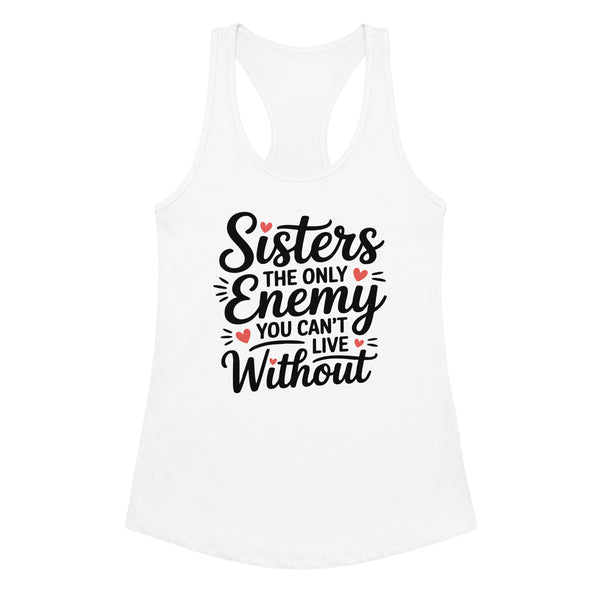 Giftomory Racerback Tank Top – For Your Built-In BFF - White - Tank Tops
