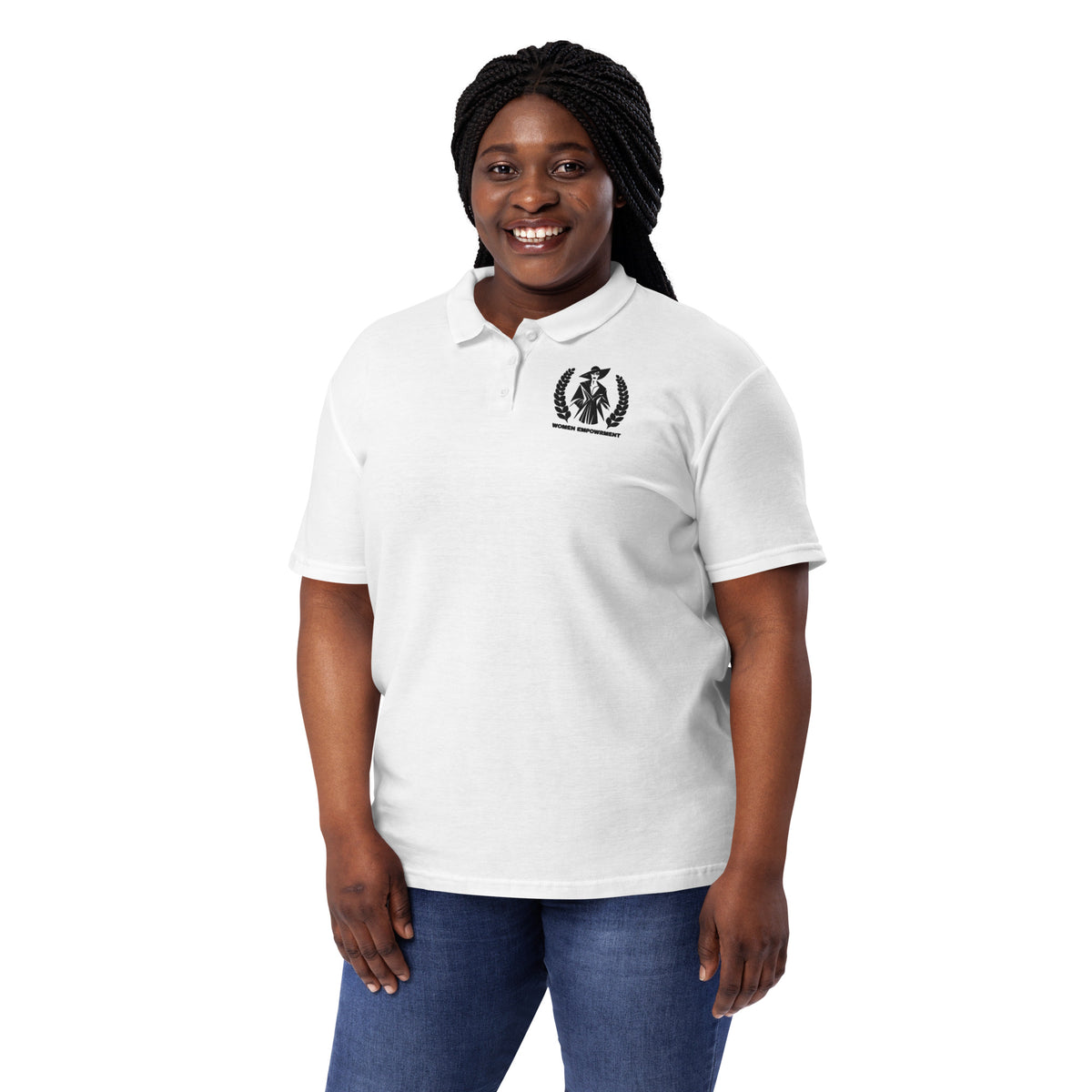 Bold and Empowered - Motivational Women's Polo Tee - - Polo Shirts