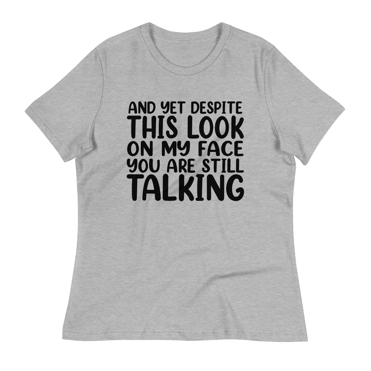 Speak Louder with Silence - The Face Tee - - T-Shirt