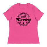 Morning Mood - No Talk Tee - Berry - T-Shirt