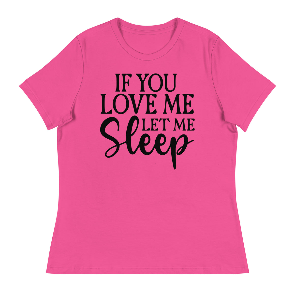 Dreamy Comfort - Let Me Sleep Tee - Berry - T-shirts