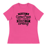 Assertive Style - Control Freak Quote Tee - - T-shirts