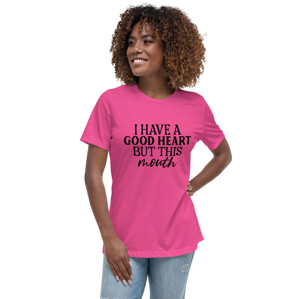 Heart of Gold, Mouth of Fire - Speak Your Truth in Style - - T-Shirt