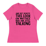 Speak Louder with Silence - The Face Tee - - T-Shirt