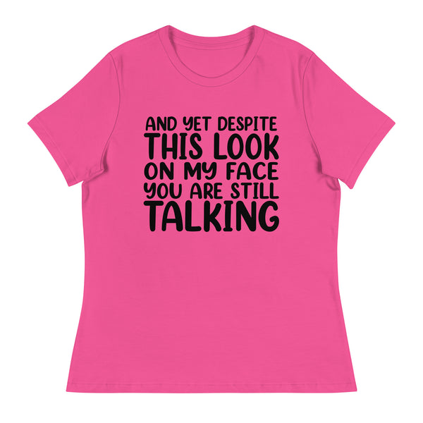 Speak Louder with Silence - The Face Tee - - T-Shirt