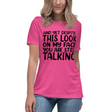 Speak Louder with Silence - The Face Tee - - T-Shirt