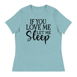 Dreamy Comfort - Let Me Sleep Tee - Heather Blue Lagoon - T-shirts