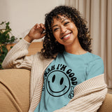 Effortlessly Cool - 'Nah I'm Good' Tee - Heather Blue Lagoon - T-shirts