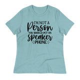 Speakerphone Alert - Fun Quote Tee - - T-Shirt