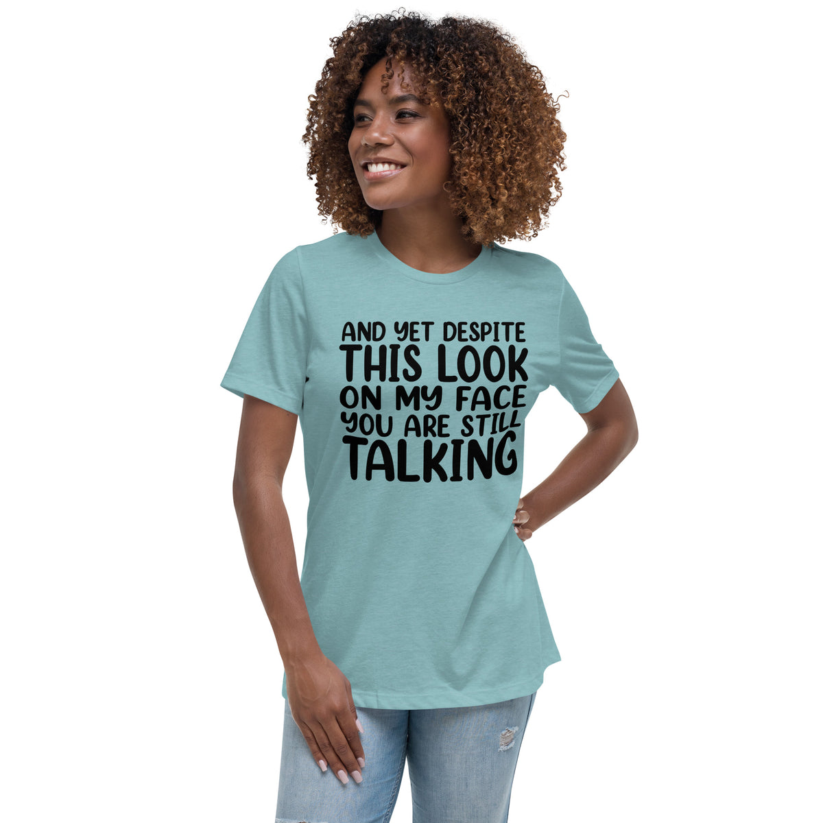 Speak Louder with Silence - The Face Tee - - T-Shirt