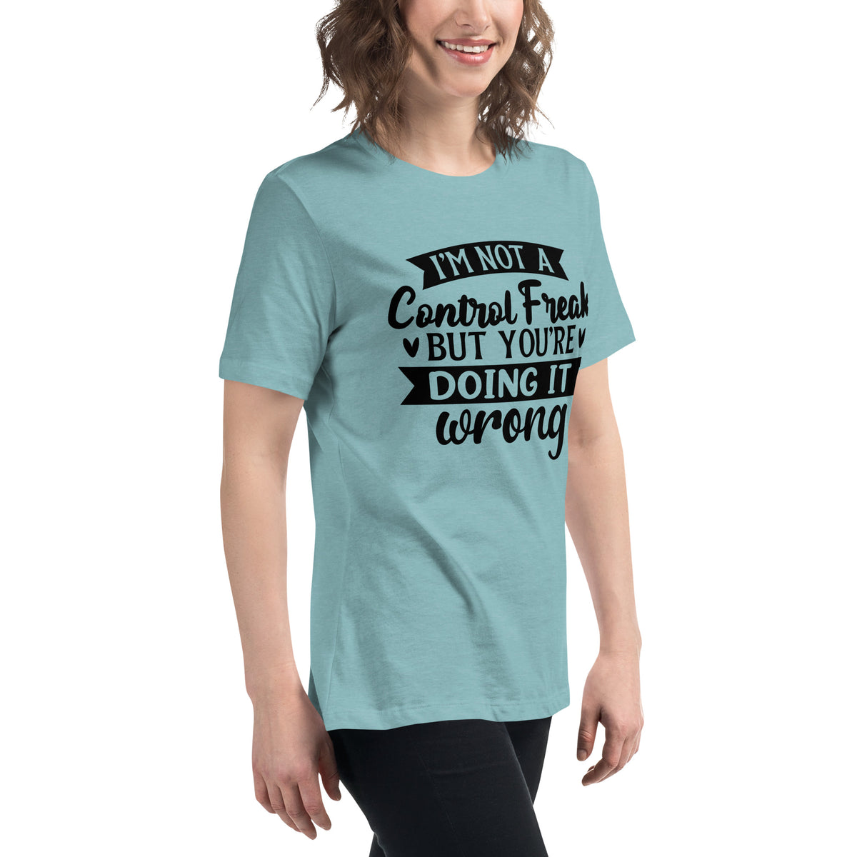 Assertive Style - Control Freak Quote Tee - - T-shirts