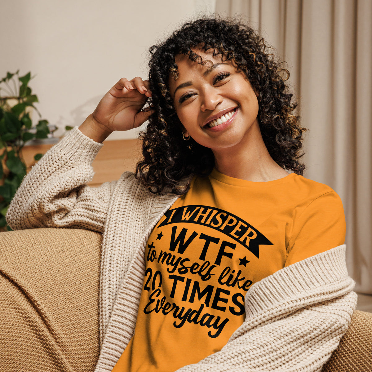 Daily Dose of WTF - Humorous Quote Tee - Heather Marmalade - T-shirts