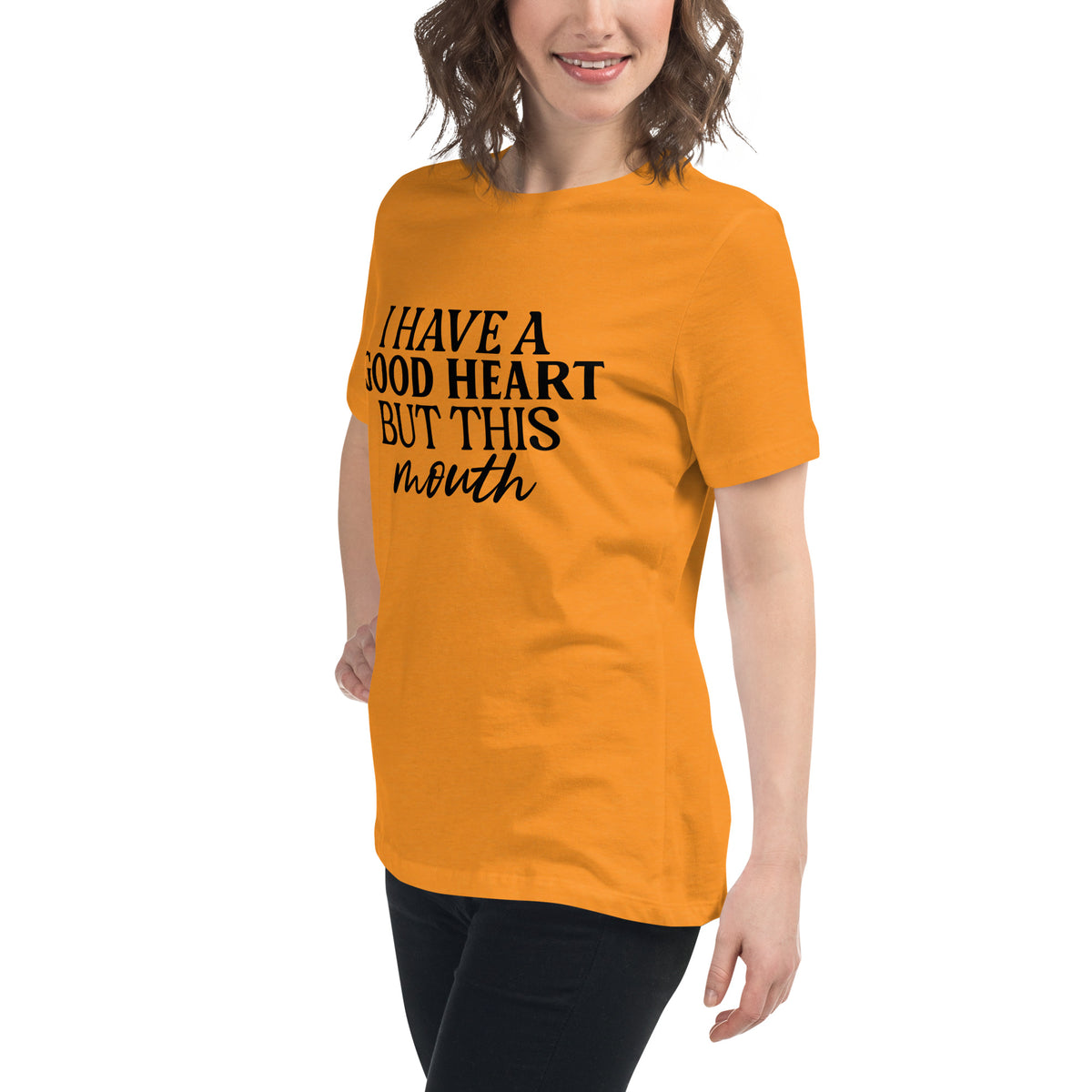 Heart of Gold, Mouth of Fire - Speak Your Truth in Style - - T-Shirt