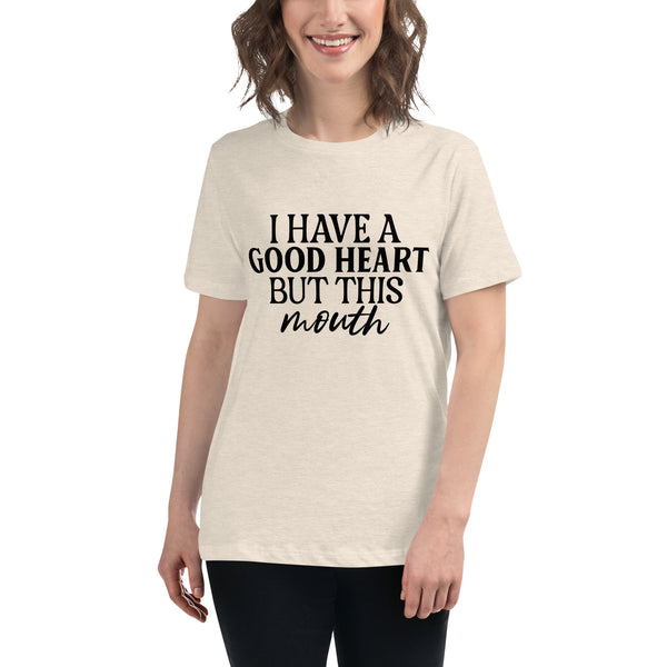 Heart of Gold, Mouth of Fire - Speak Your Truth in Style - - T-Shirt